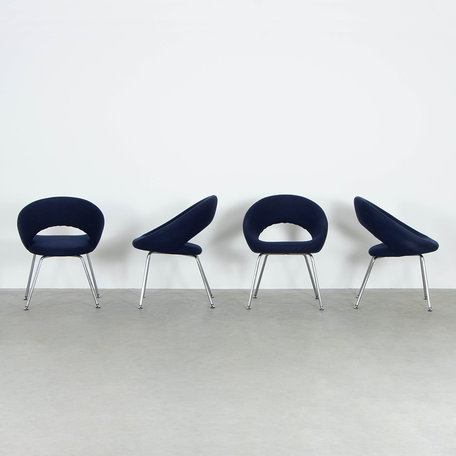 René Holten Nina stoelen (set van 4) blauw Artifort