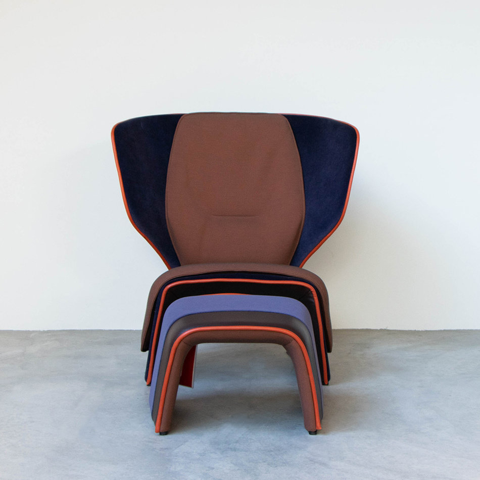 Patricia Urquiola Gender Armchair + Hocker Cassina