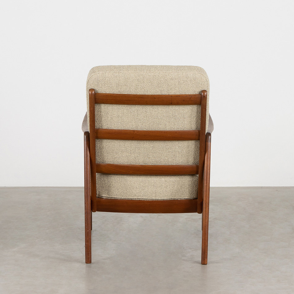 Ole Wanscher armchair teak frame France and Son