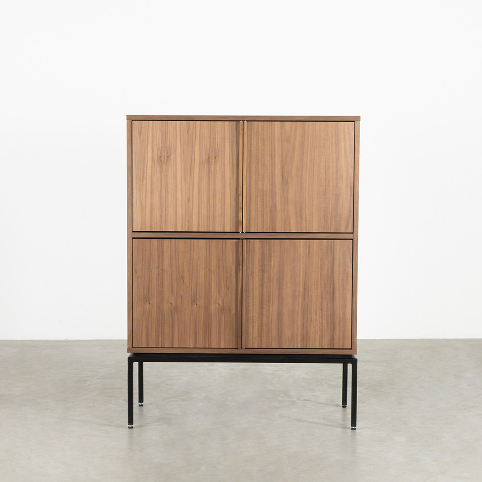 Theo Tempelman AP Cupboard 4 Doors Walnut