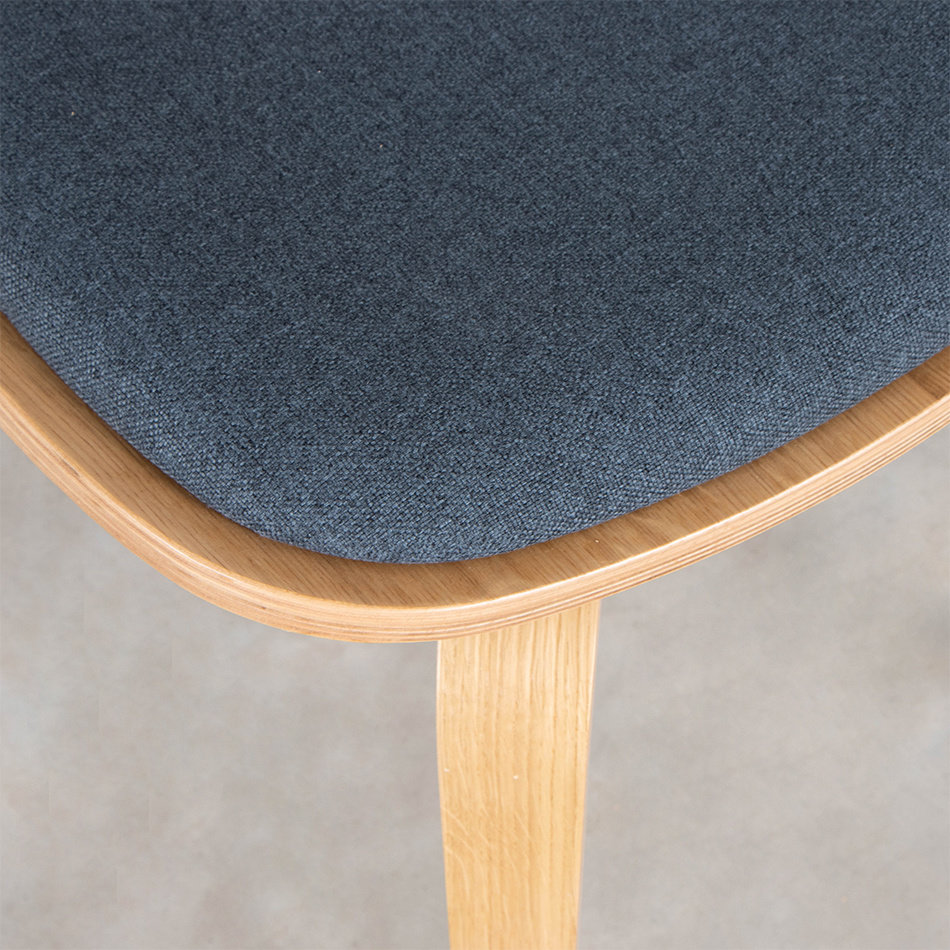 Junni Dining Chair Oak / Soil Indigo 90