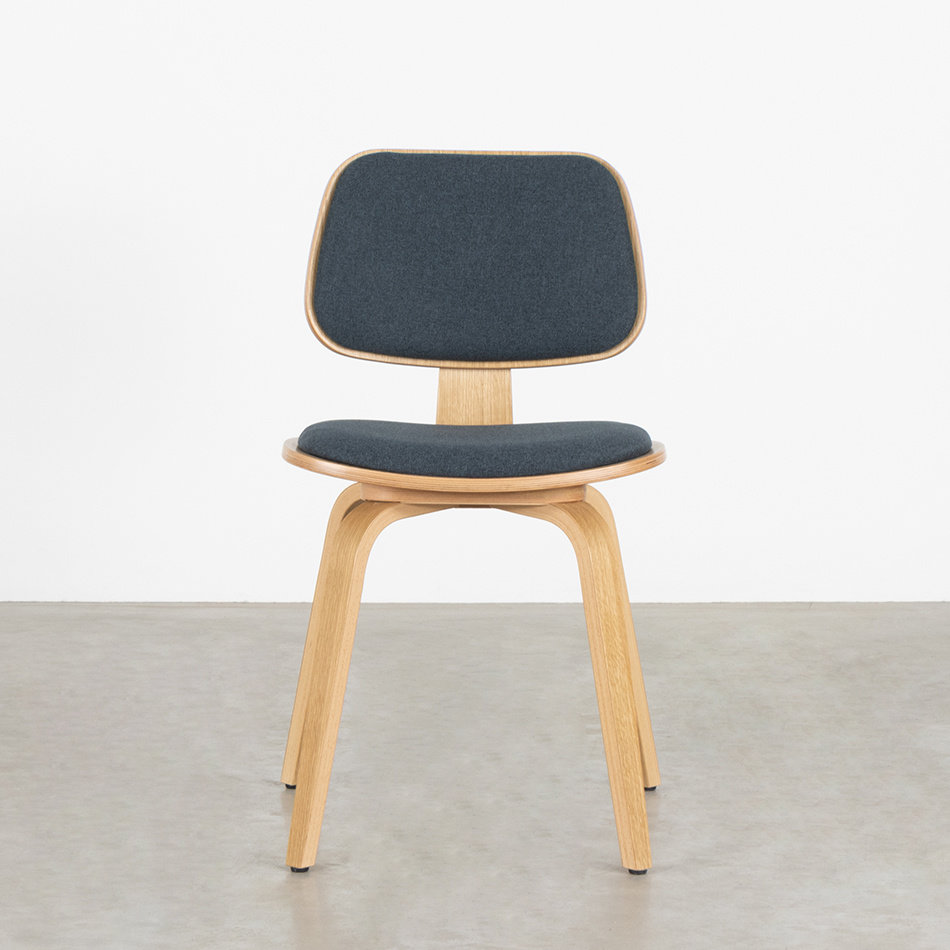 Junni Dining Chair Oak / Soil Indigo 90