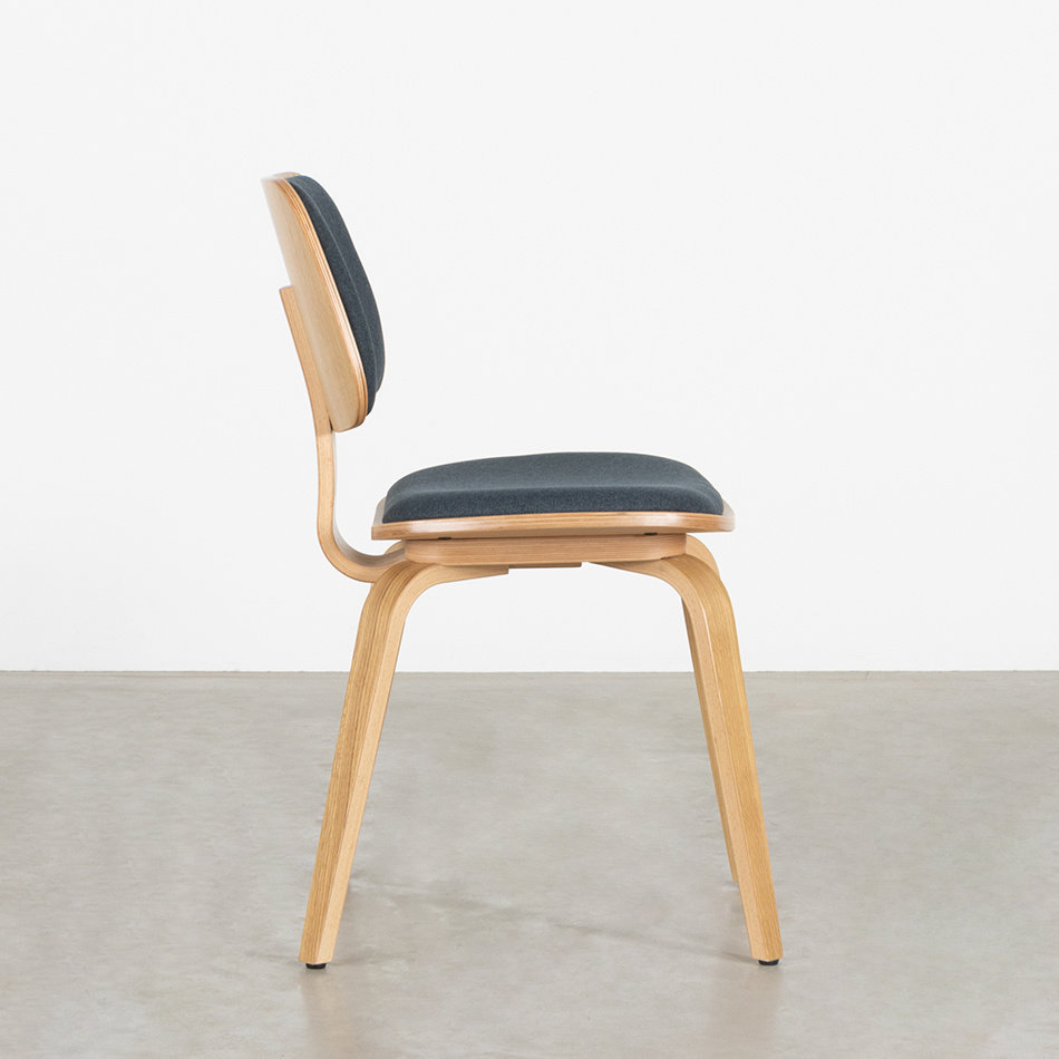 Junni Dining Chair Oak / Soil Indigo 90