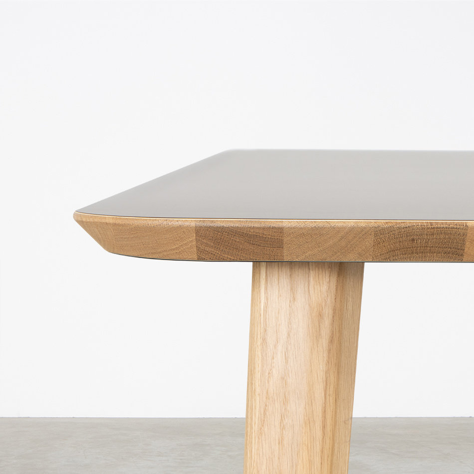 Tomrer Table Basalt Grey Fenix top - Oak Legs