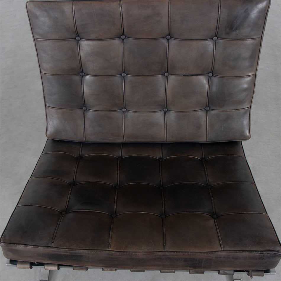 Barcelona Chair Vintage Leather Knoll