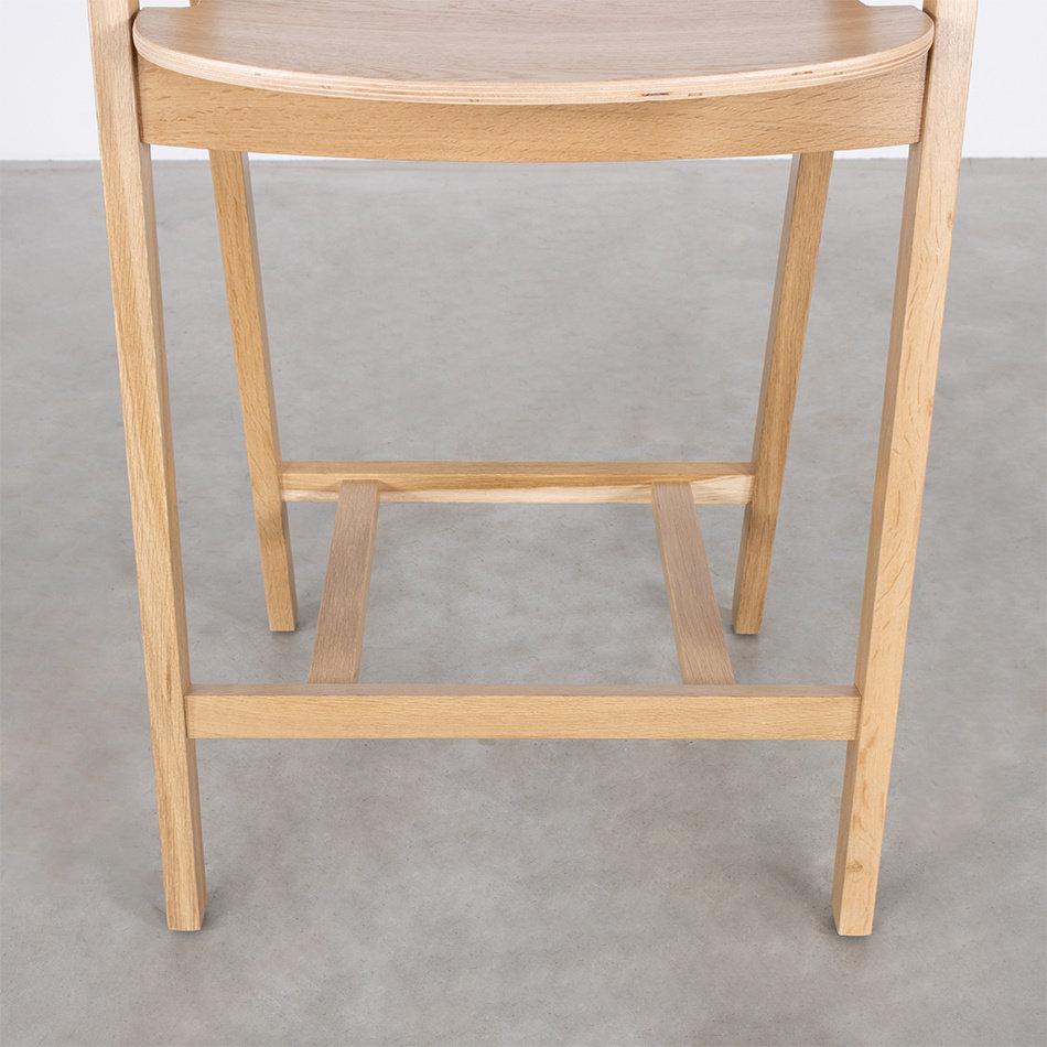 Edske Counter Bar Chair Oak Natural