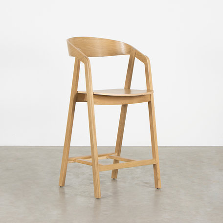 Edske Counter Bar Chair Oak