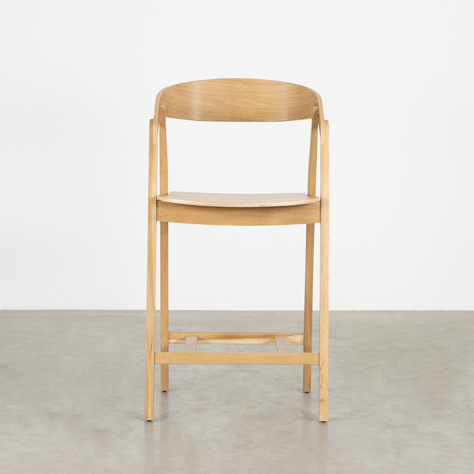 Edske Counter Bar Chair Oak Natural