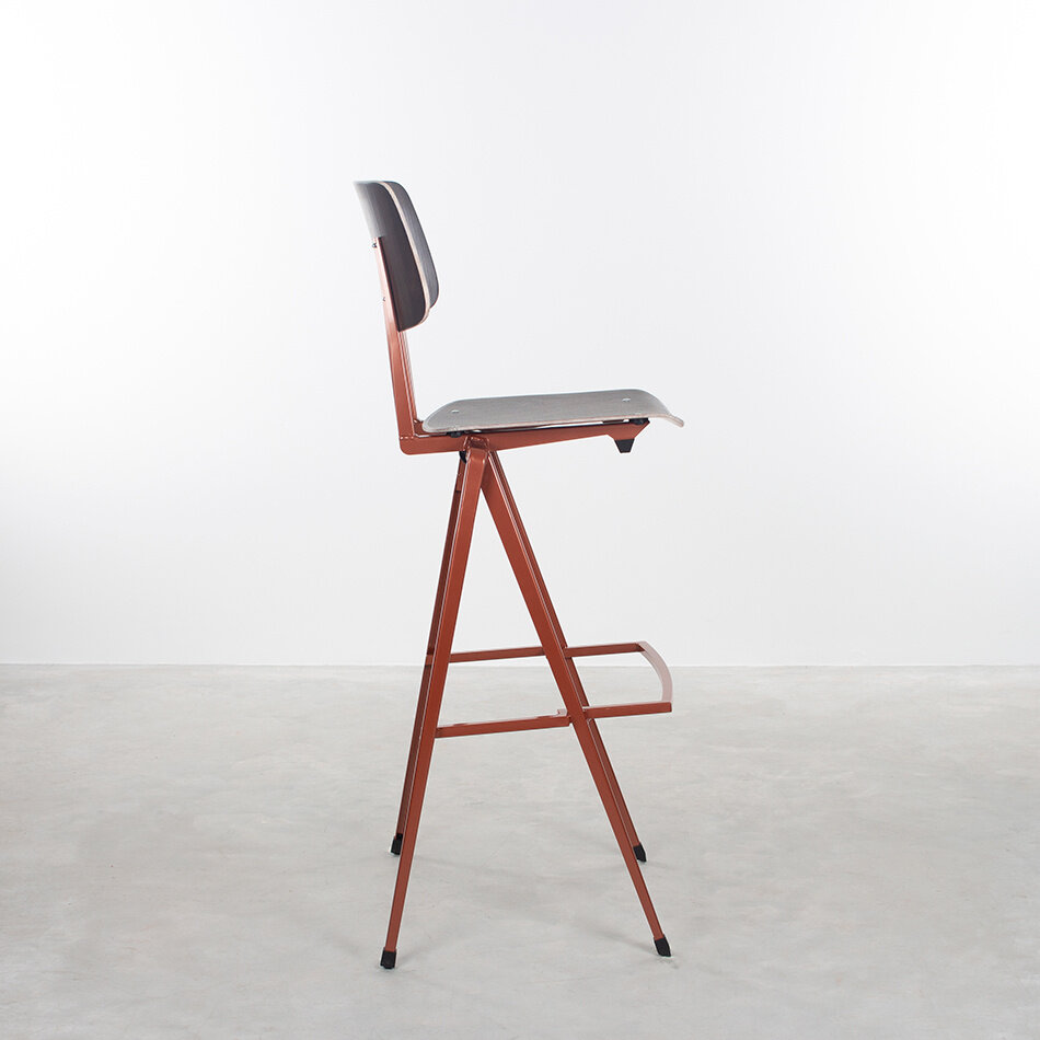 Galvanitas S17 Industrial Bar Chair Pearl Copper (RAL 8029) / Ebony