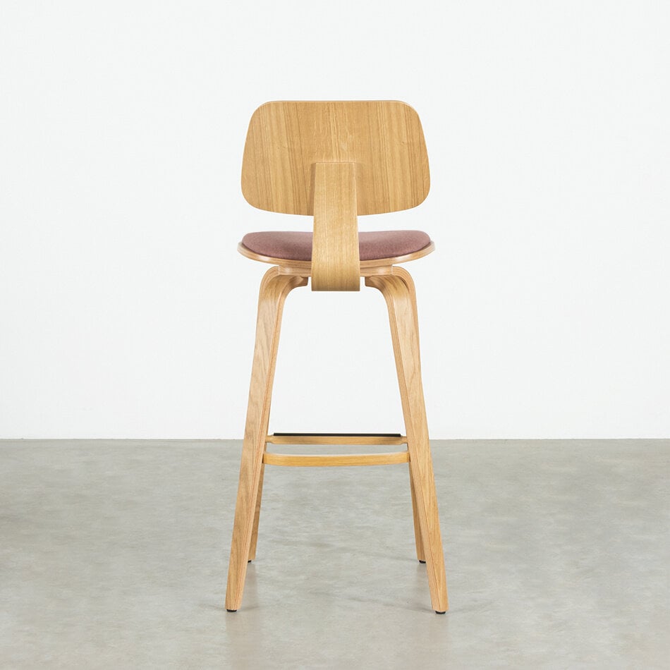 Junni Bar Chair Oak Matt Lacquered / Soil Blush 92