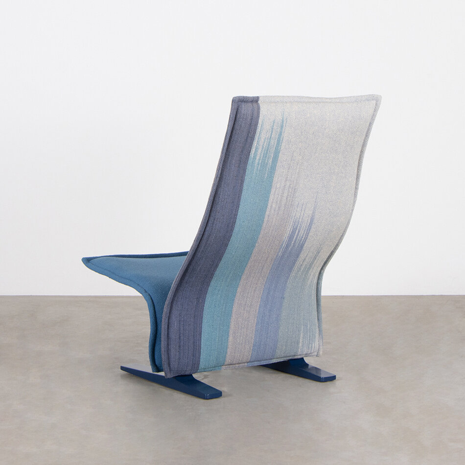 Pierre Paulin concorde lounge chair blauw Artifort