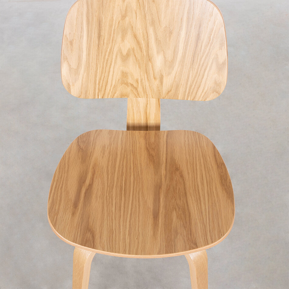 Junni Bar Chair Plain Oak Matt Lacquered