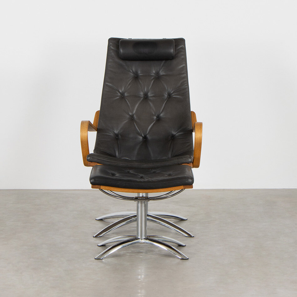 Niels Gammelgaard Life fauteuil + hocker leer Conform