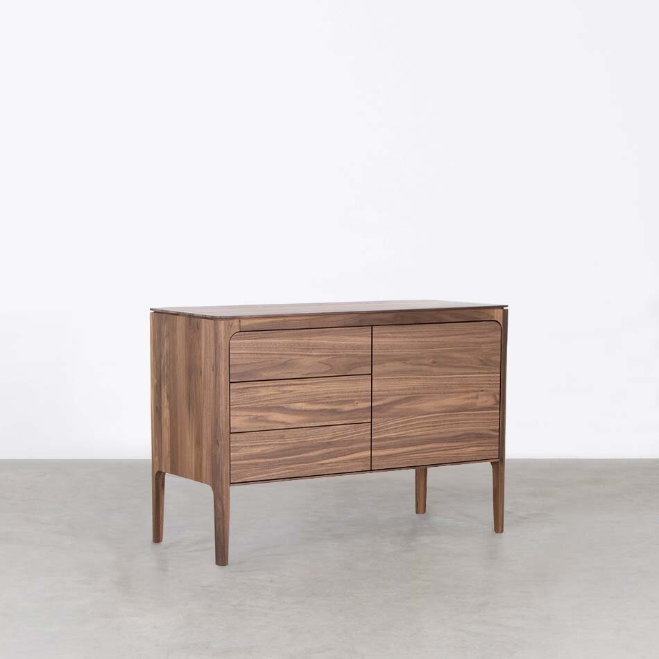 Rikke Sideboard 2 compartment Walnut lacquered - Magazijnsale