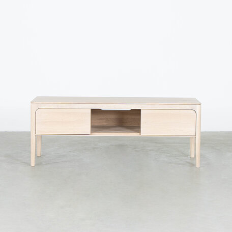 Rikke TV Furniture 120cm Oak Whitewash - Warehouse Sale