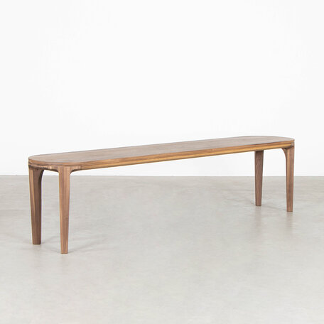 Onni Dining table bench 160x40 Walnut matt lacquered - Magazijnsale