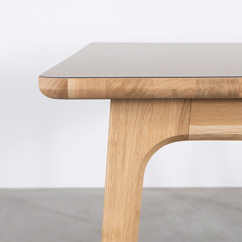 Fjerre Table Loamgrey Fenix Top - Oak Legs