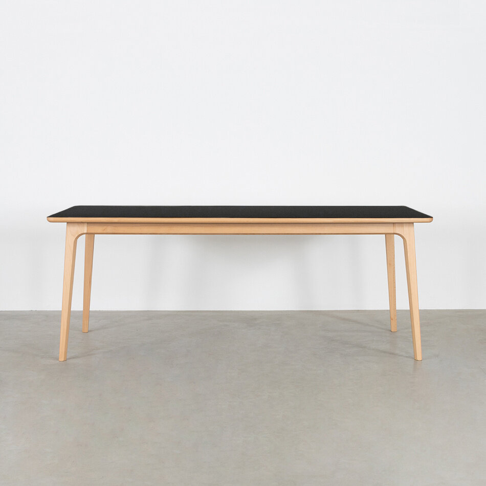 Fjerre Table Back Fenix Top - Beech Legs