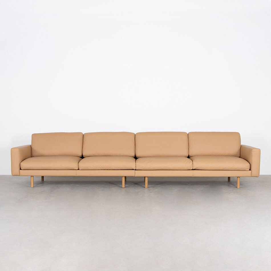 Teske sofa 4 seater (2 parts) natural leather Sav &amp; Okse