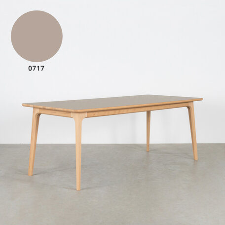 Fjerre Table Loamgrey Fenix Top - Beech Legs