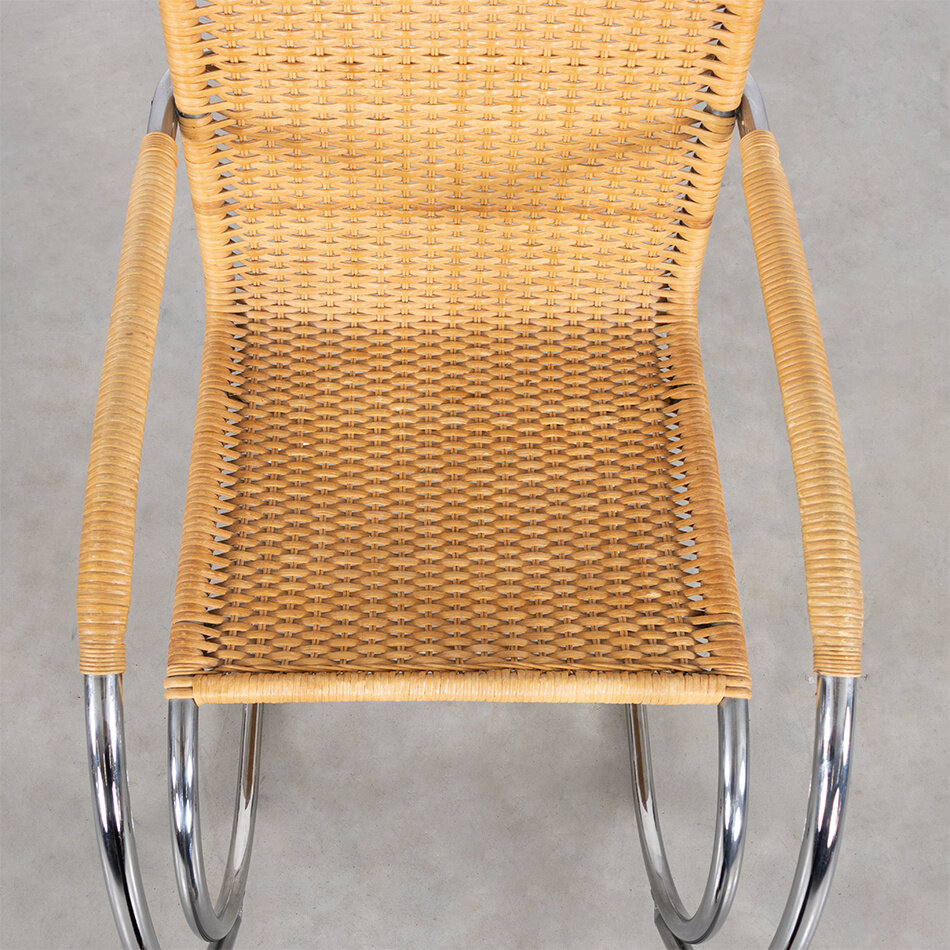 Set of 2 Marcel Breuer S533 RT rattan armchairs Thonet