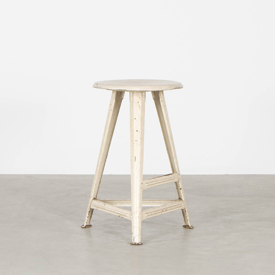 Rowac Stool White Robert Wagner Chemnitz