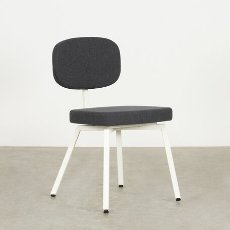 MK Chair - Olbia Graphite 66 / Frame White
