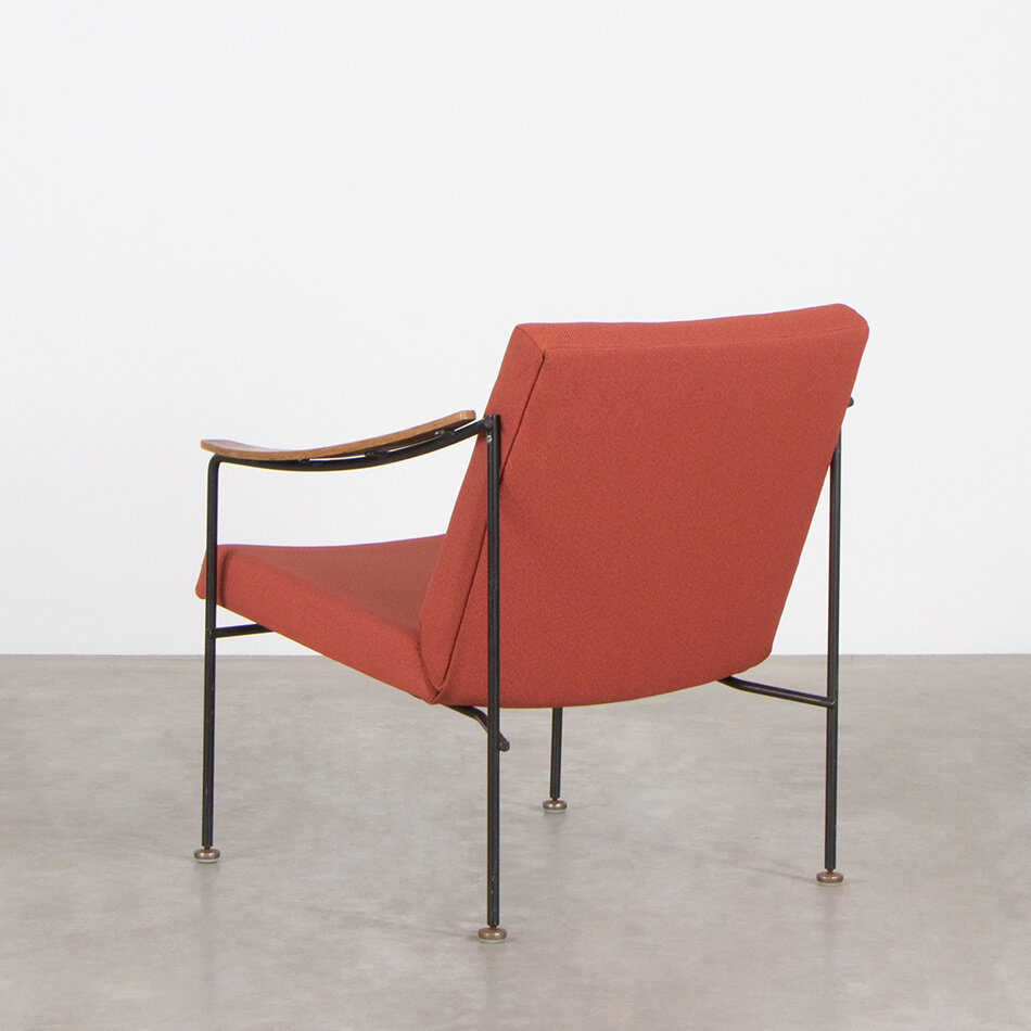 André Cordemeyer fauteuil model 1412 rood Gispen