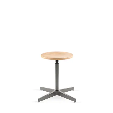 Jops Stool Pearl Mousegrey / Oak