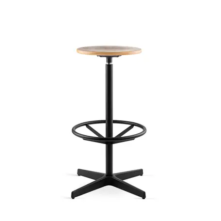 Jops Bar Stool Graphite Black / Walnut