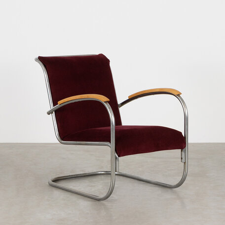 Paul Schuitema armchair dark red Cordova D3