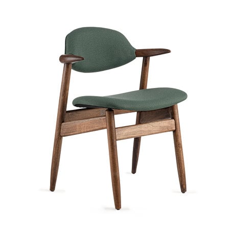 Koehoorn Chair Walnut Natural Oil / Cura Dark Green 68182