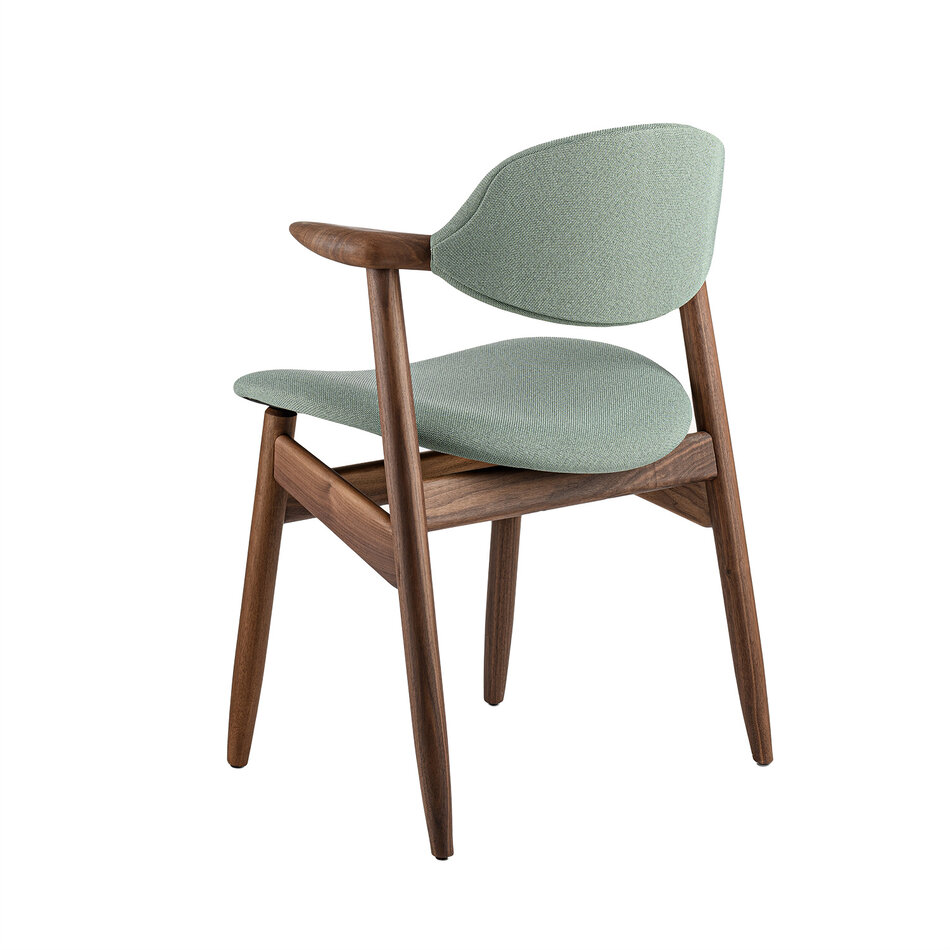 Koehoorn Chair Walnut Natural Oil / Cura Green 68186