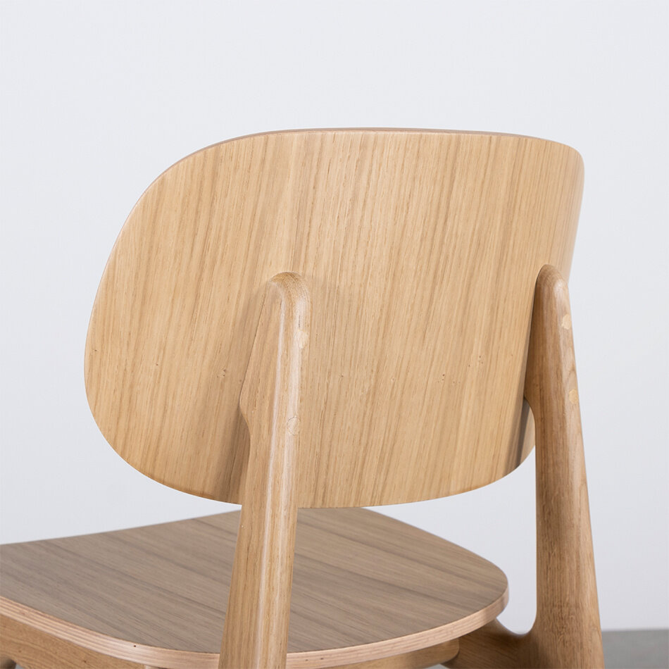 Sinni Counter Bar Chair Oak Matt Lacquered (67 cm)