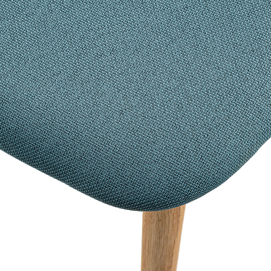 Koehoorn Chair Oak Natural Oil / Cura Blue 68187