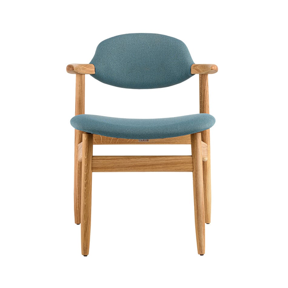 Koehoorn Chair Oak Natural Oil / Cura Blue 68187