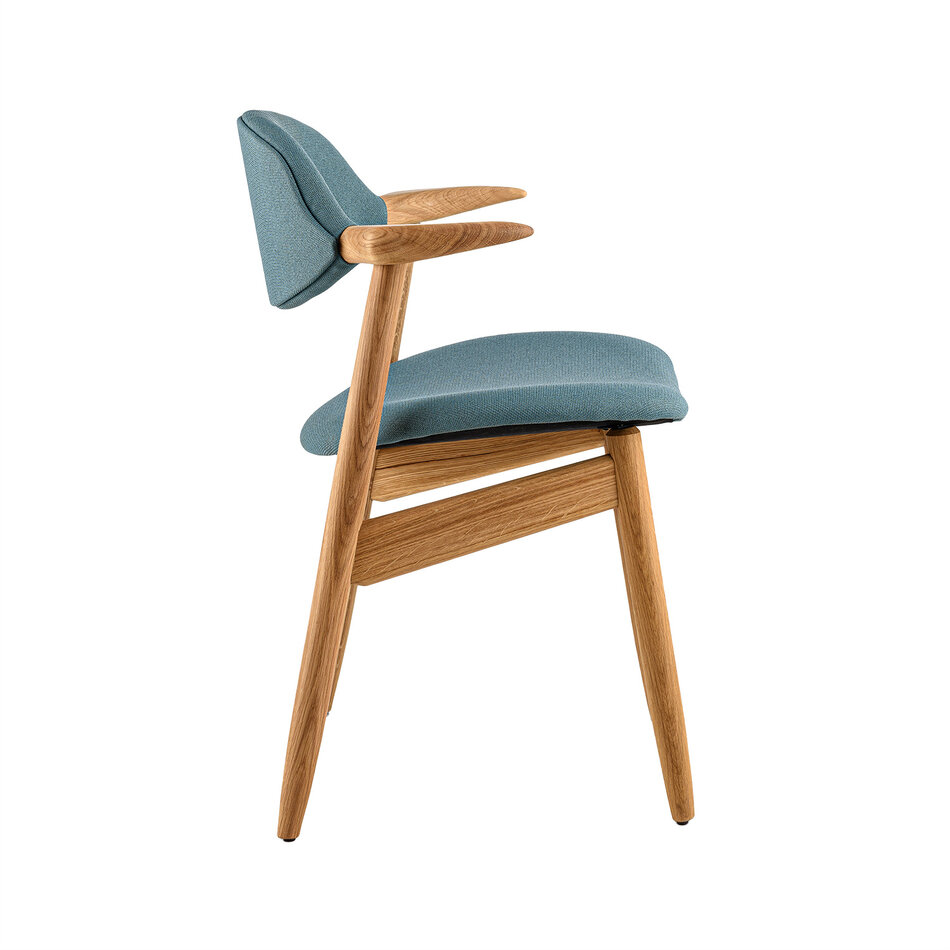 Koehoorn Chair Oak Natural Oil / Cura Blue 68187