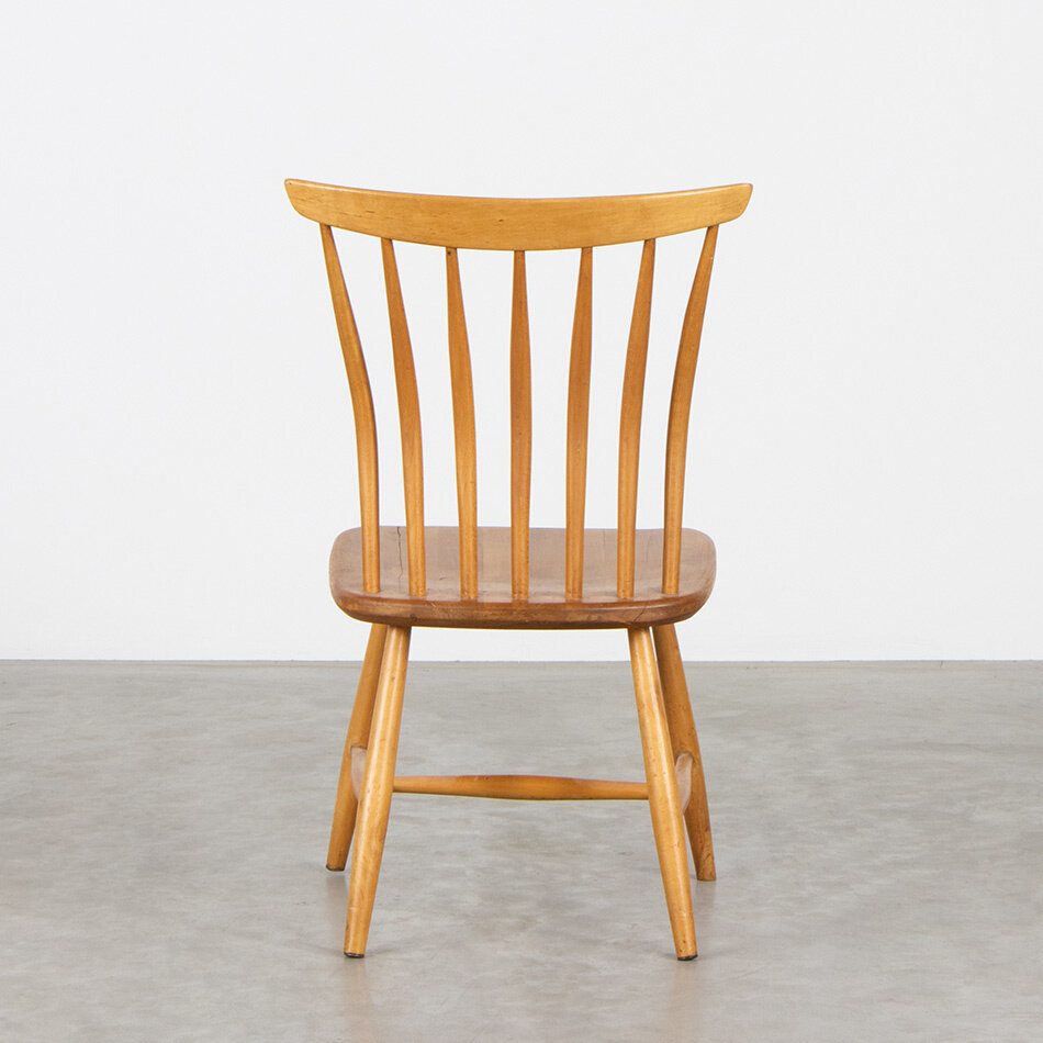 Set van 4 Bengt Akerblom & Gunnar Eklöf stoelen hout