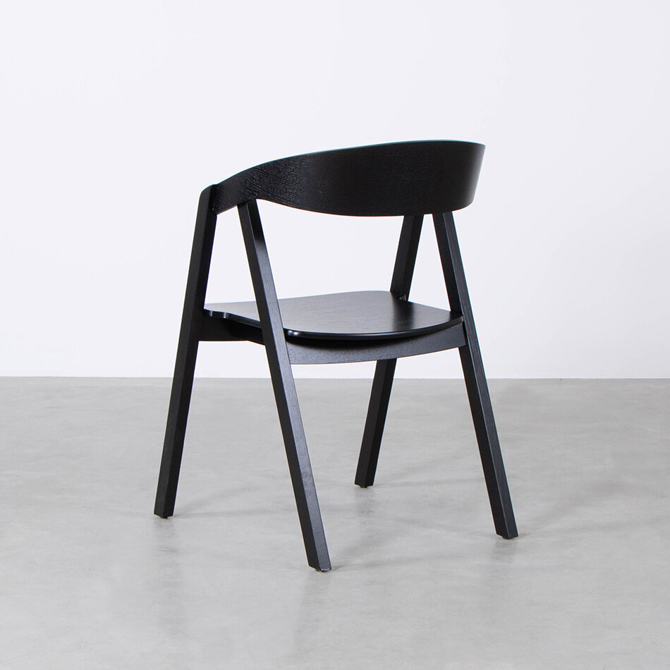 Edske Dining Room Chair Oak Black Pickled