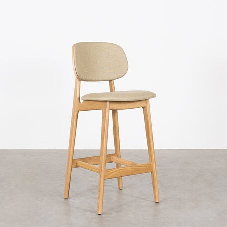 Sinni Counter Bar stool Oak / Piquet Sand 03