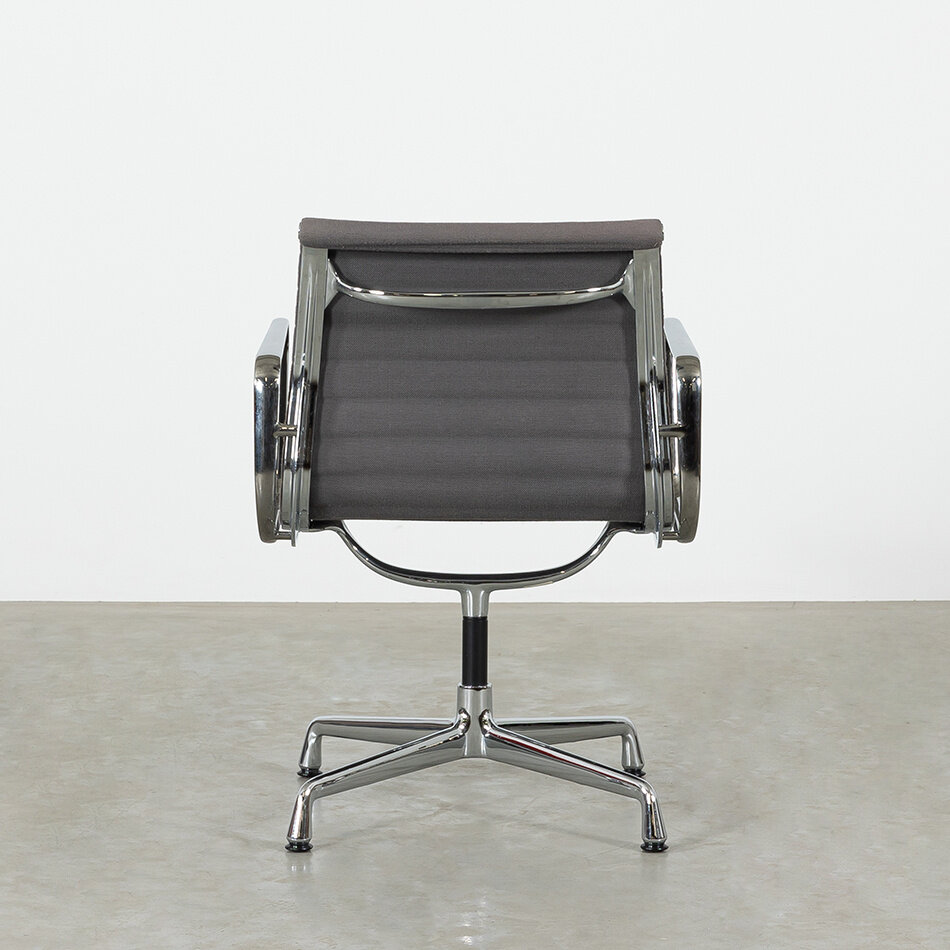 Eames EA108 Chair grey hopsak chrome frame Vitra