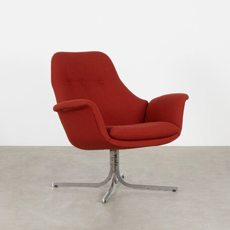 Pierre Paulin Tulip fauteuil rood Artifort