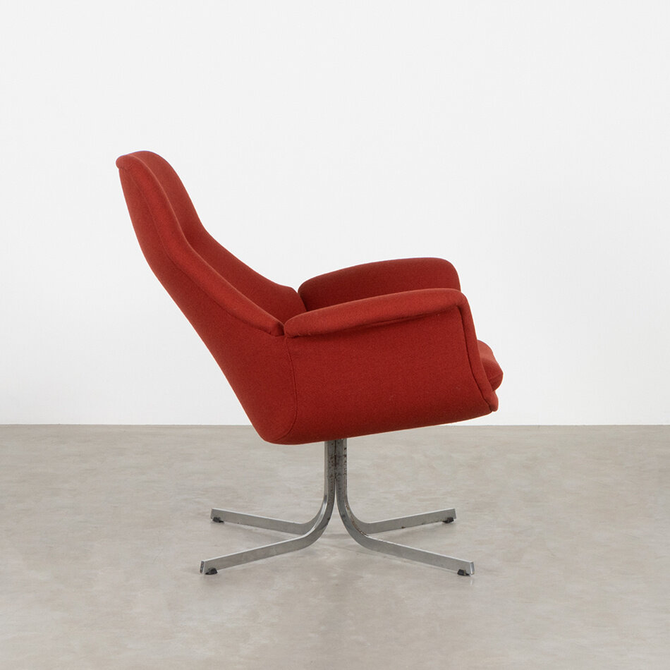 Pierre Paulin Tulip fauteuil rood Artifort