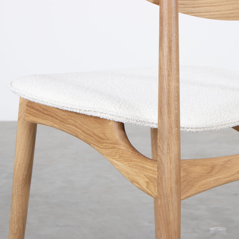 Aino Dining Room Chair Oak with Domino Fabric