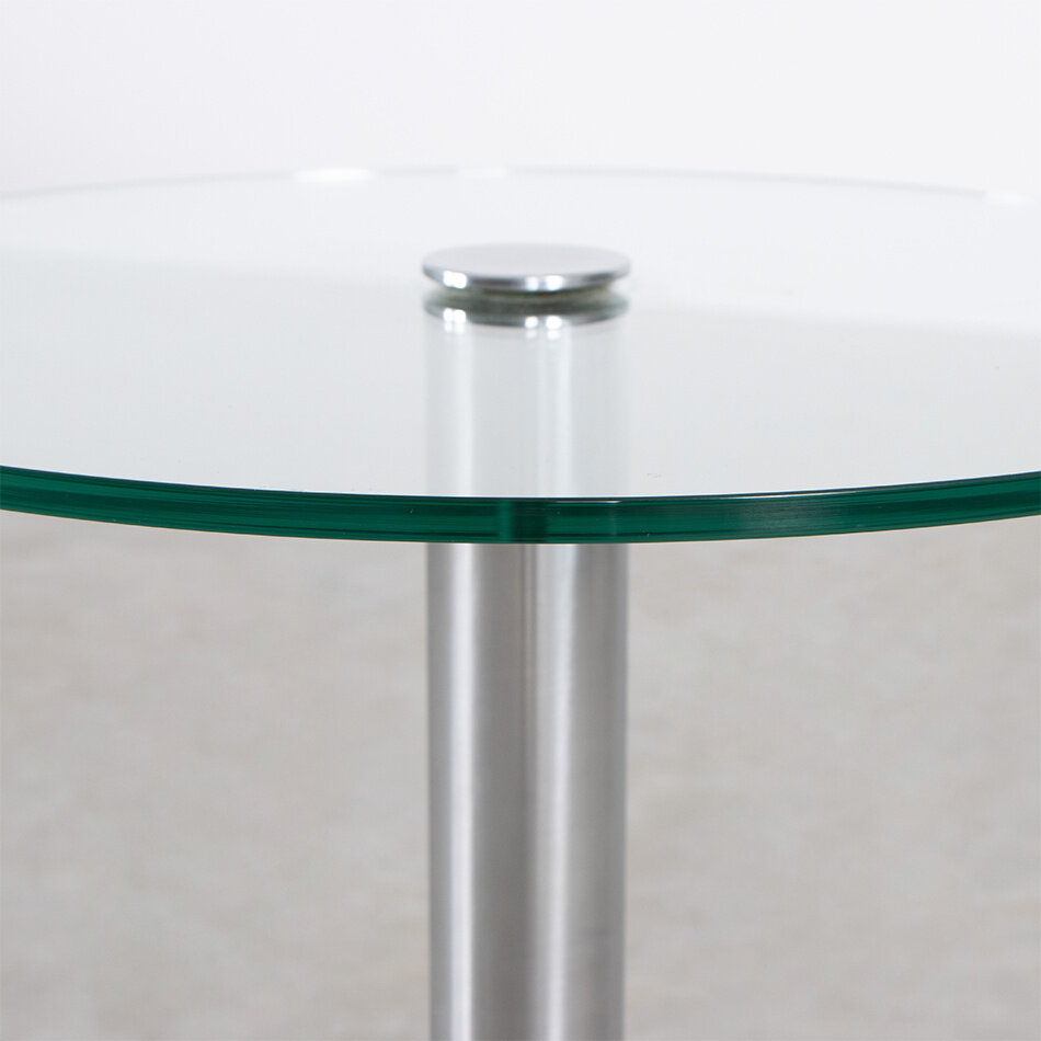 Hank Kwint side table HK-2 marble and glass Metaform