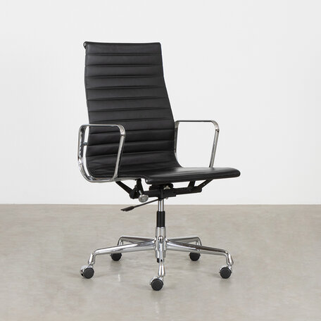 Eames office chair EA119 black leather Vitra