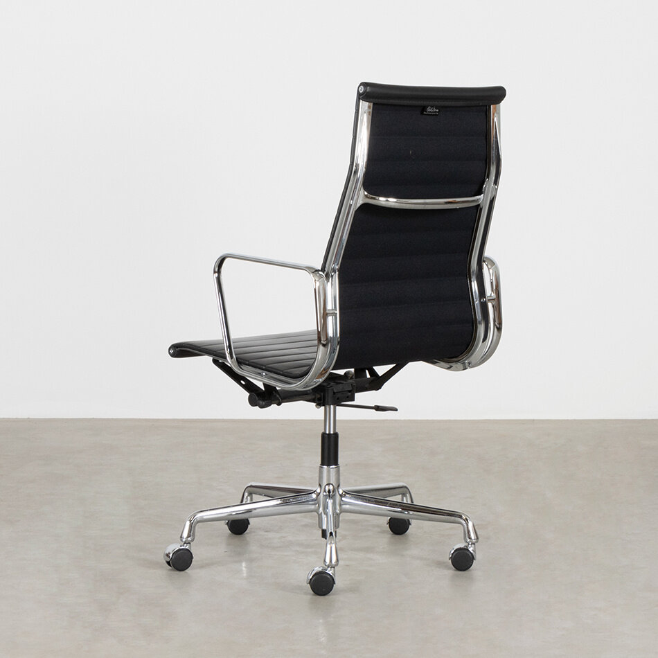 Eames office chair EA119 black leather Vitra