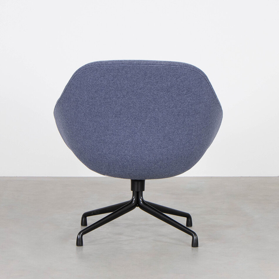 Hay About a Lounge Chair Low Fauteuil Blauw/Grijs Los Zitkussen Hee Welling