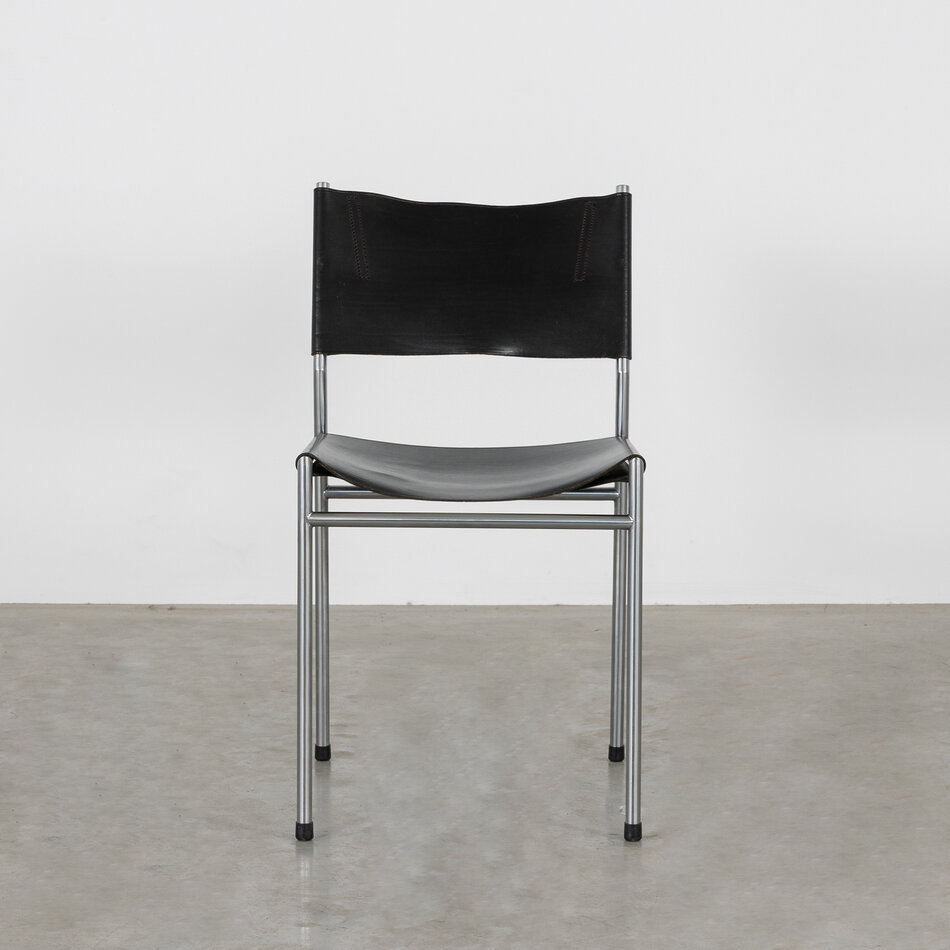 Set of 5 Martin Visser chairs SE06 leather Spectrum