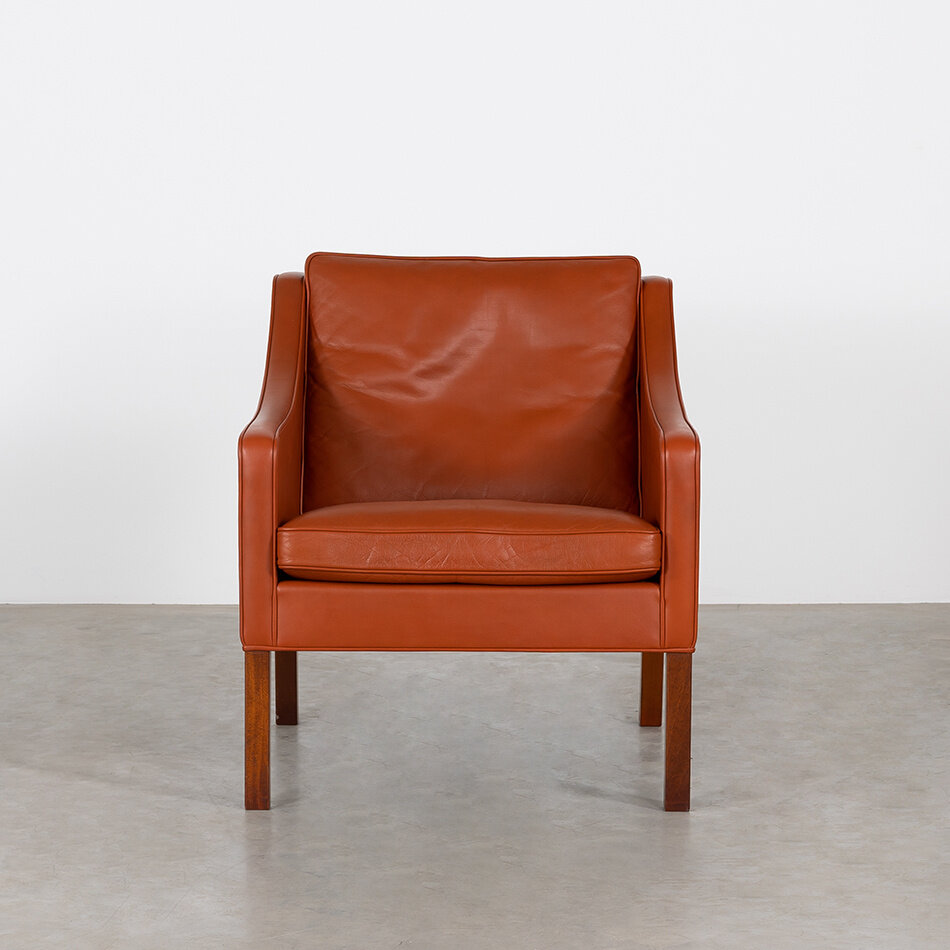 Borge Mogensen Chair Model 2207 cognac leer (B)